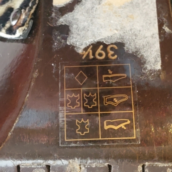 Donna Karen Pony hair animal print slingback sandals. Sz 39.5. - Picture 10 of 12